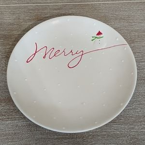Hallmark • Merry Snowman Plate